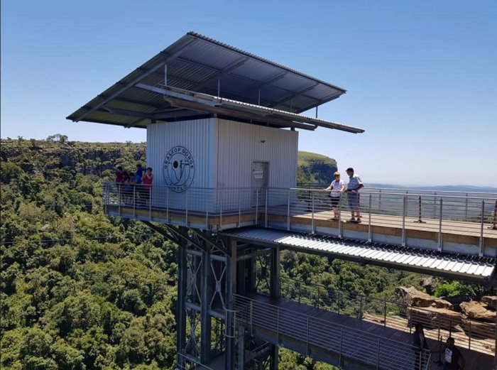 Going Down in Graskop’s Gorge Lift 