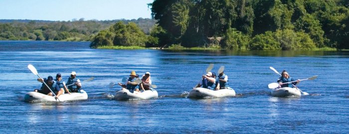 Paddling on the Zambezi with Royal Chundu