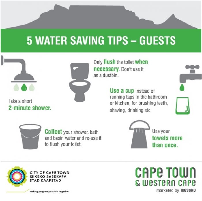 Cape Town hospitality takes up the challenge to save water